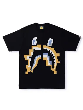 A Bathing Ape Digital Shark Tee Black