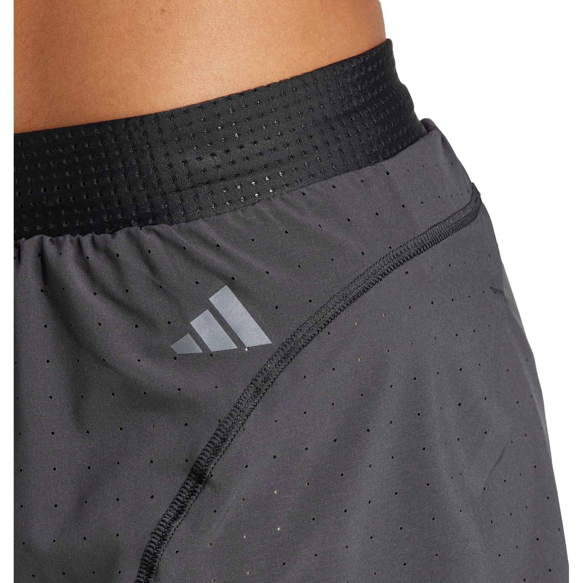 adidas Adizero Womens Split Running Shorts - Black