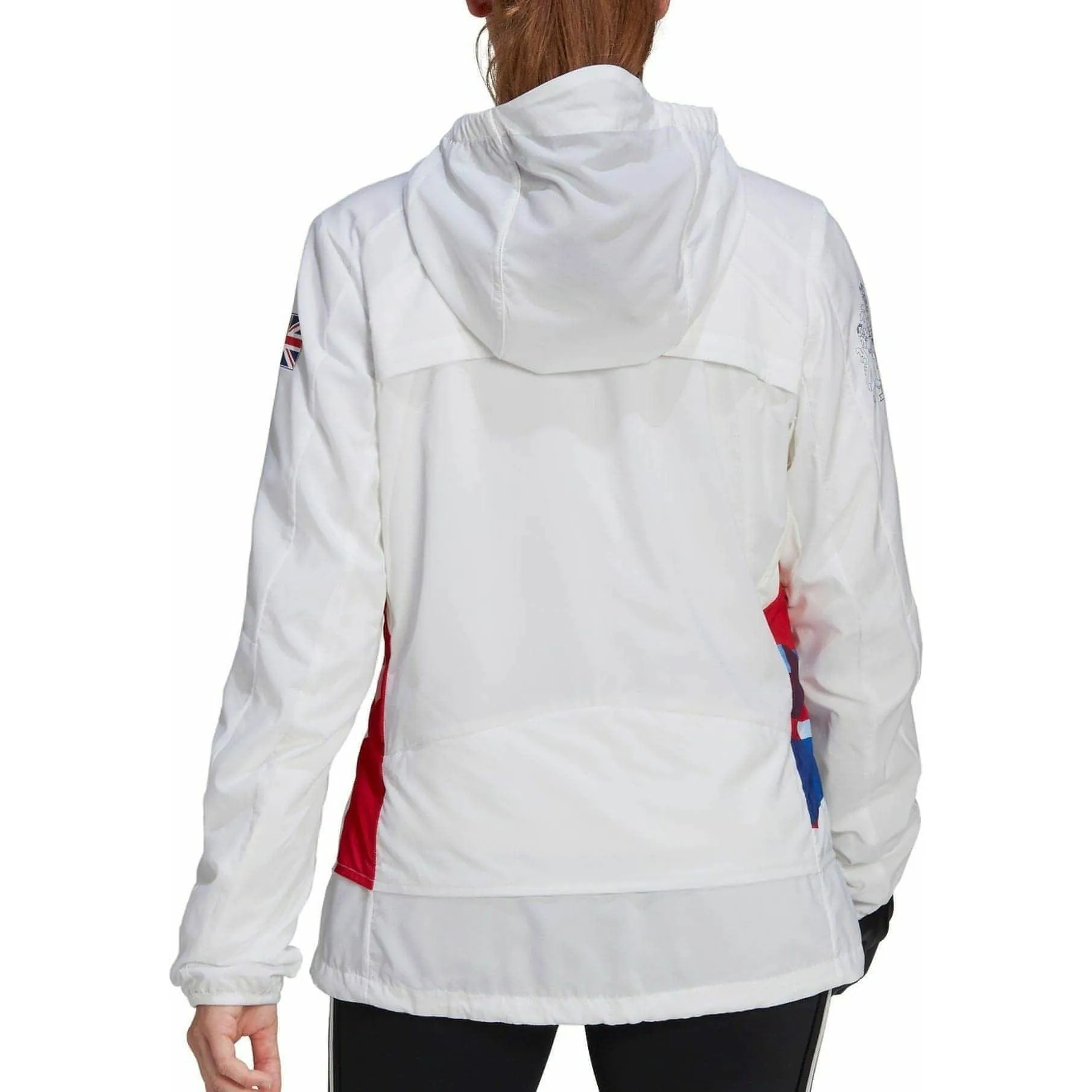 adidas Great Britain Podium Womens Running Jacket - White