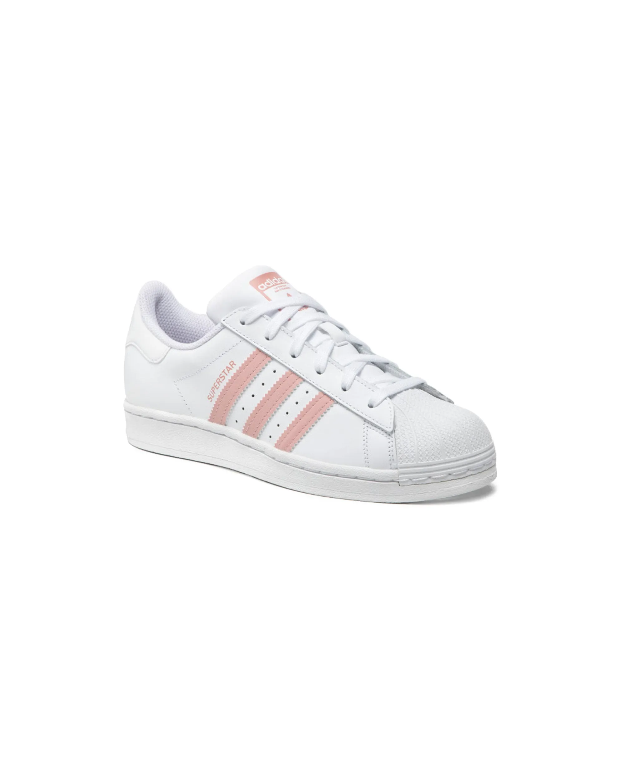 Adidas Superstar j Bianco Rosa