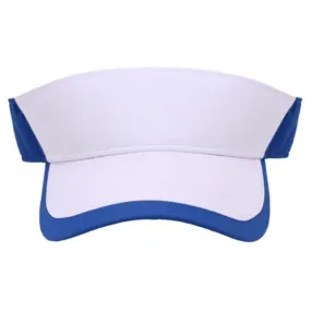 AHEAD Textured White/Cobalt Poly Golf Visor