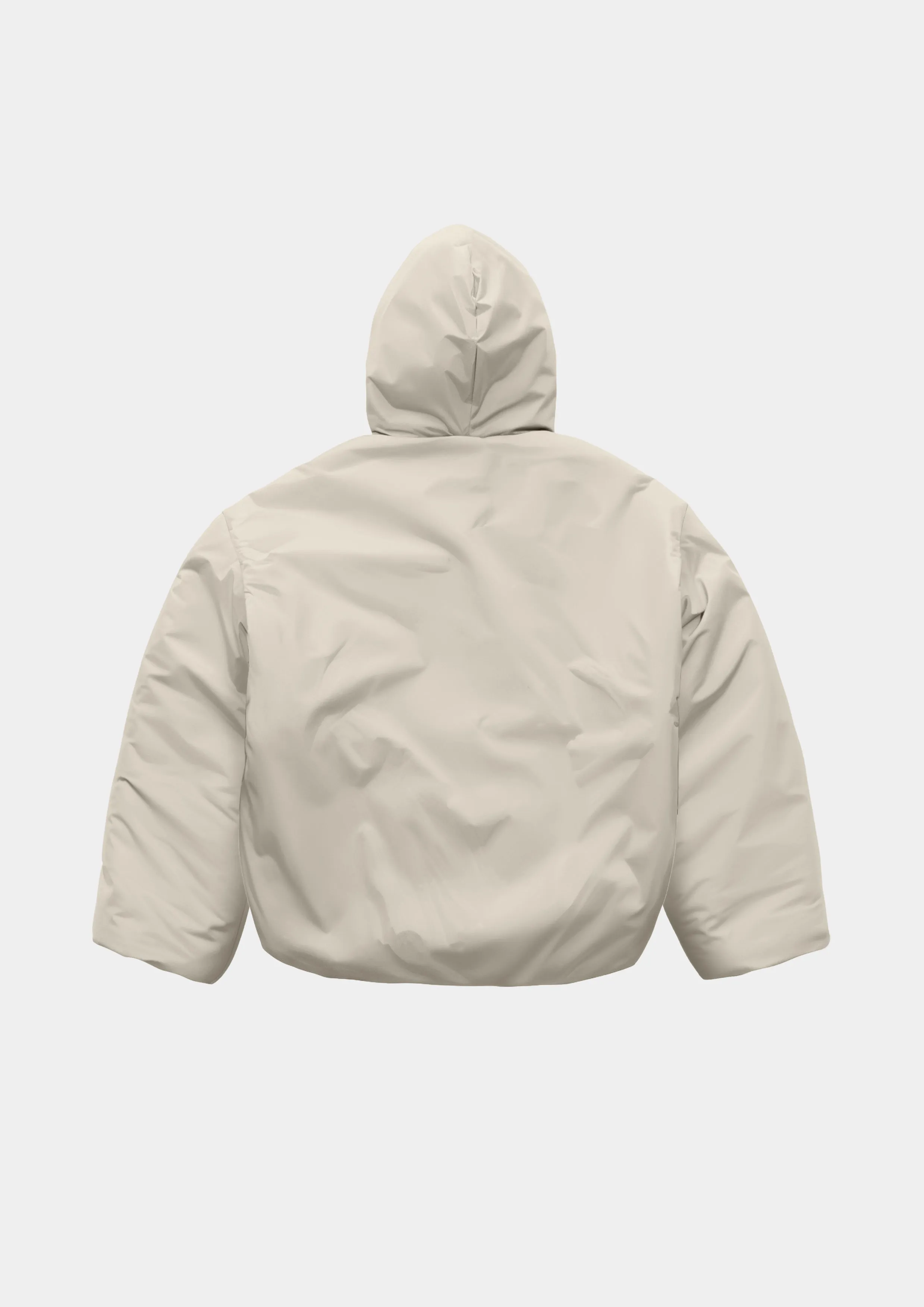 Airdrop Puffer Hoodie - Cream