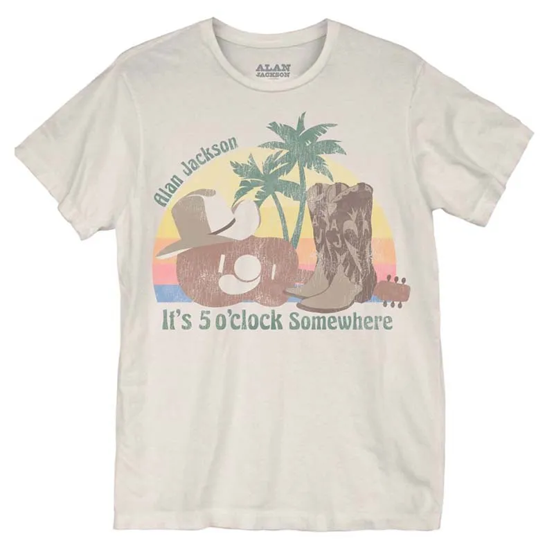 Alan Jackson 5 O'Clock Somewhere Short Sleeve T-Shirt