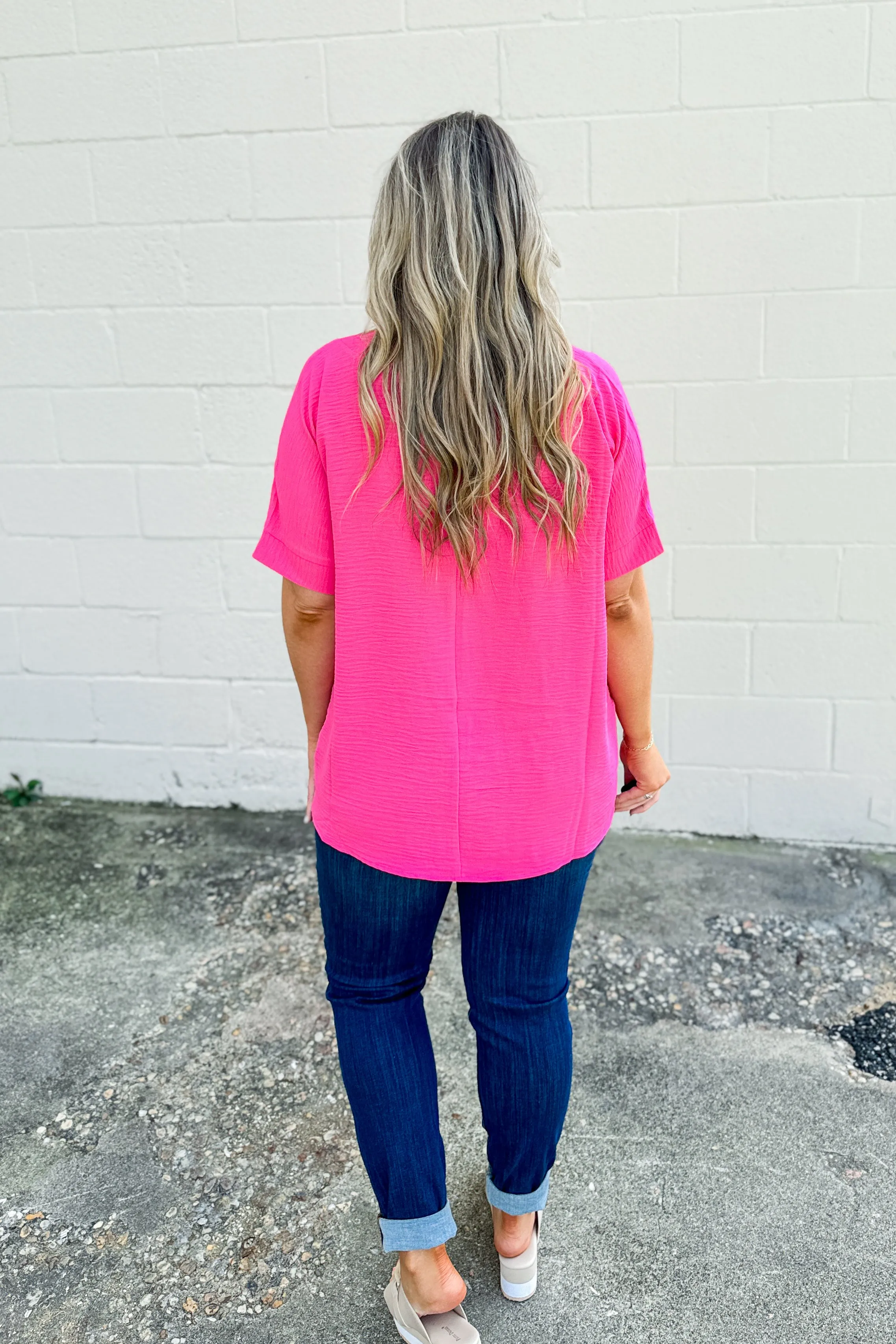 All You Need Airflow Top, Fuchsia