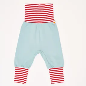 Baby pants "Interlock Slate/Red-White Stripes"