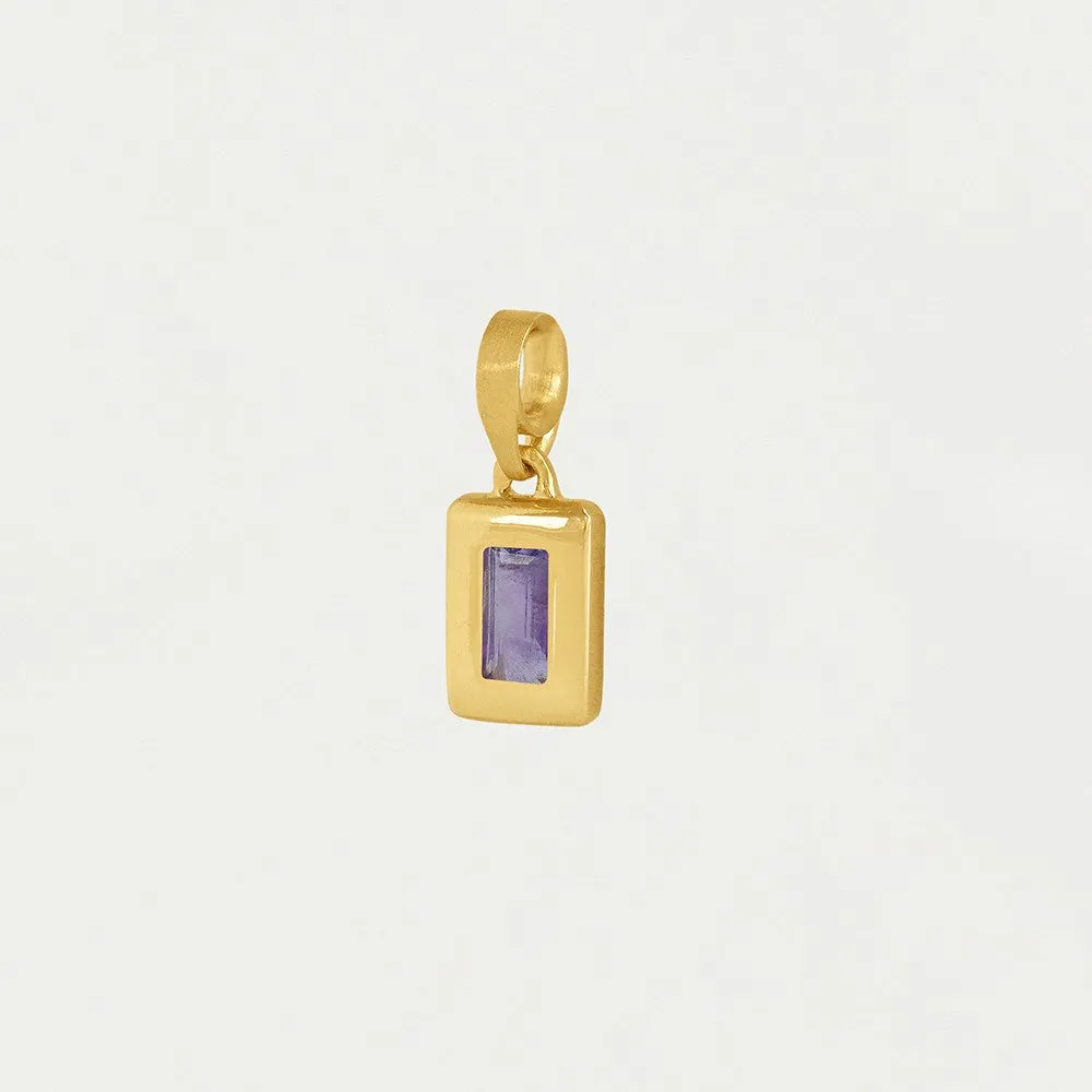 Baguette Birthstone Charm