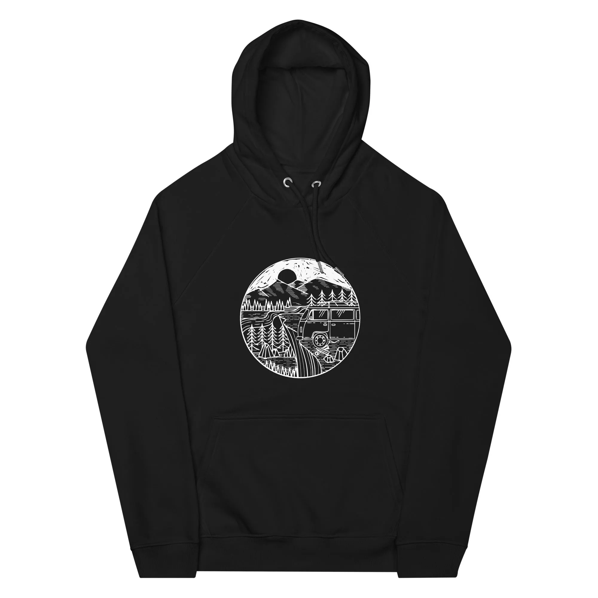 Berge - Camping Van - Unisex Premium Organic Hoodie