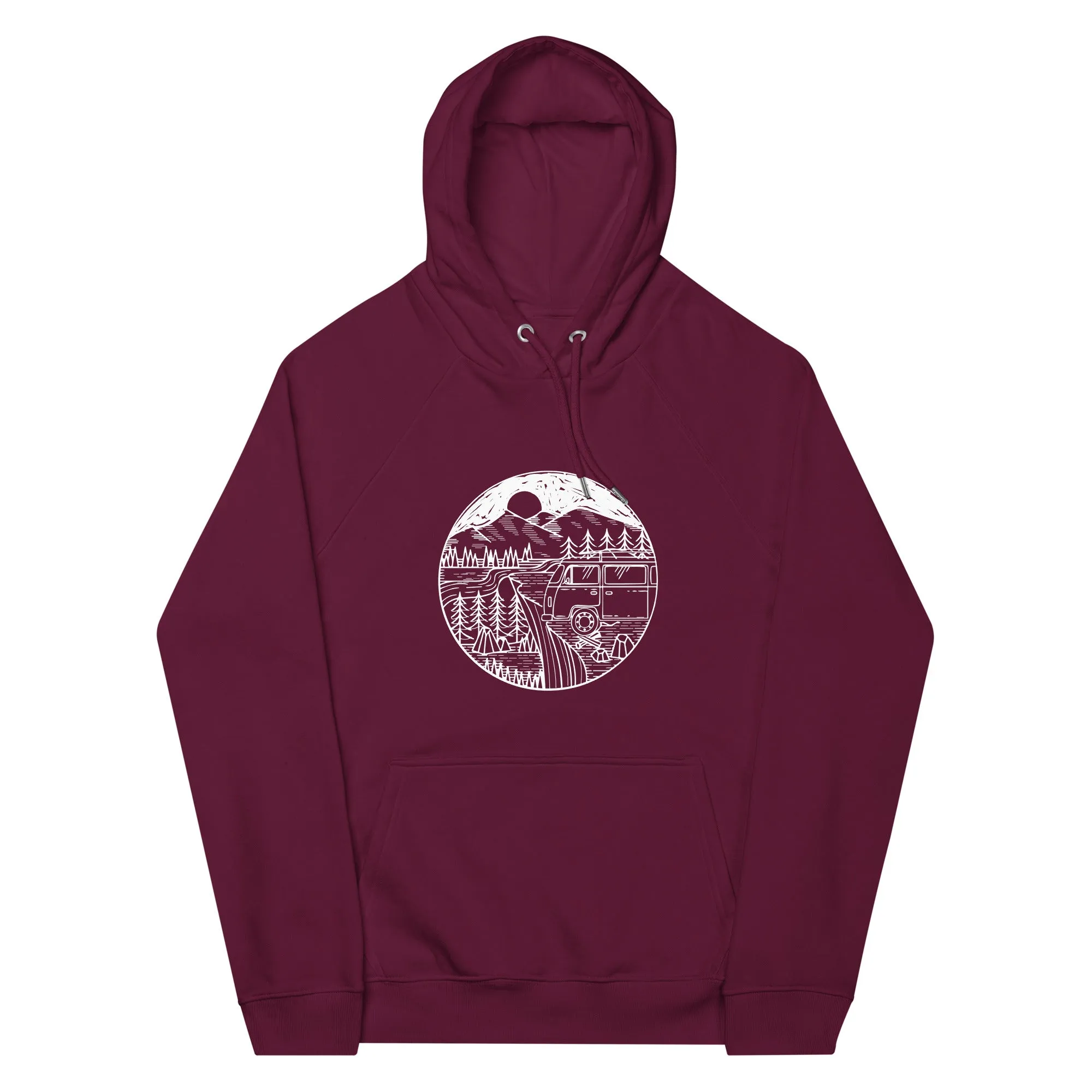 Berge - Camping Van - Unisex Premium Organic Hoodie