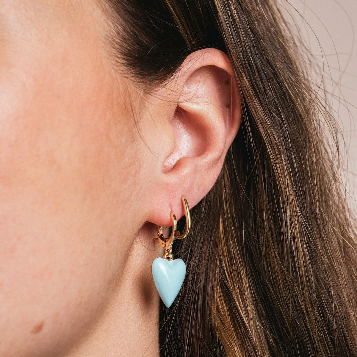 Bluey Heart Earrings