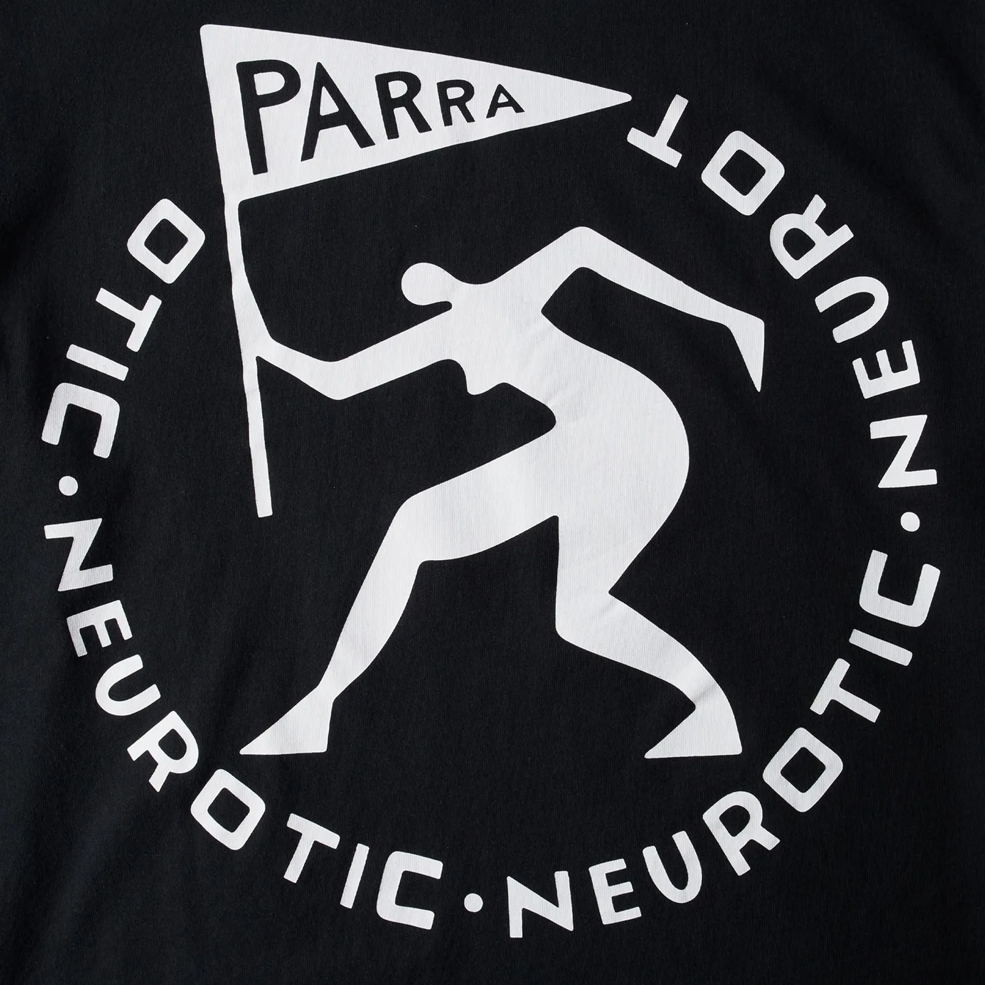 By Parra Neurotic Flag Long Sleeve T-Shirt Black