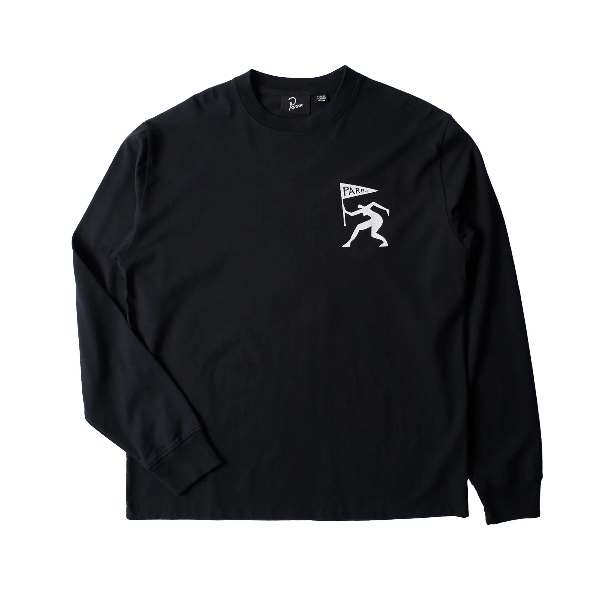 By Parra Neurotic Flag Long Sleeve T-Shirt Black