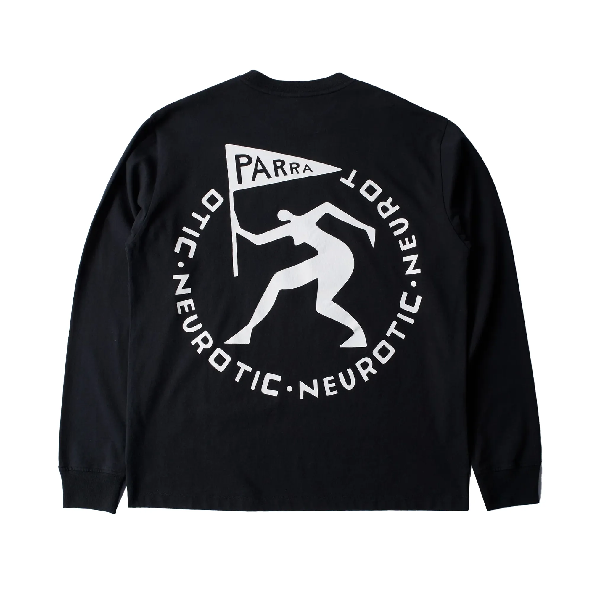 By Parra Neurotic Flag Long Sleeve T-Shirt Black