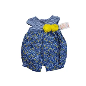 Carter's Blue Floral Romper (Newborn) | Brand New |