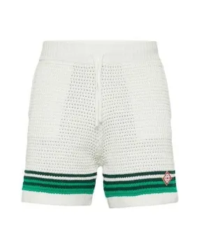 CASABLANCA Tennis Crochet Short in Green