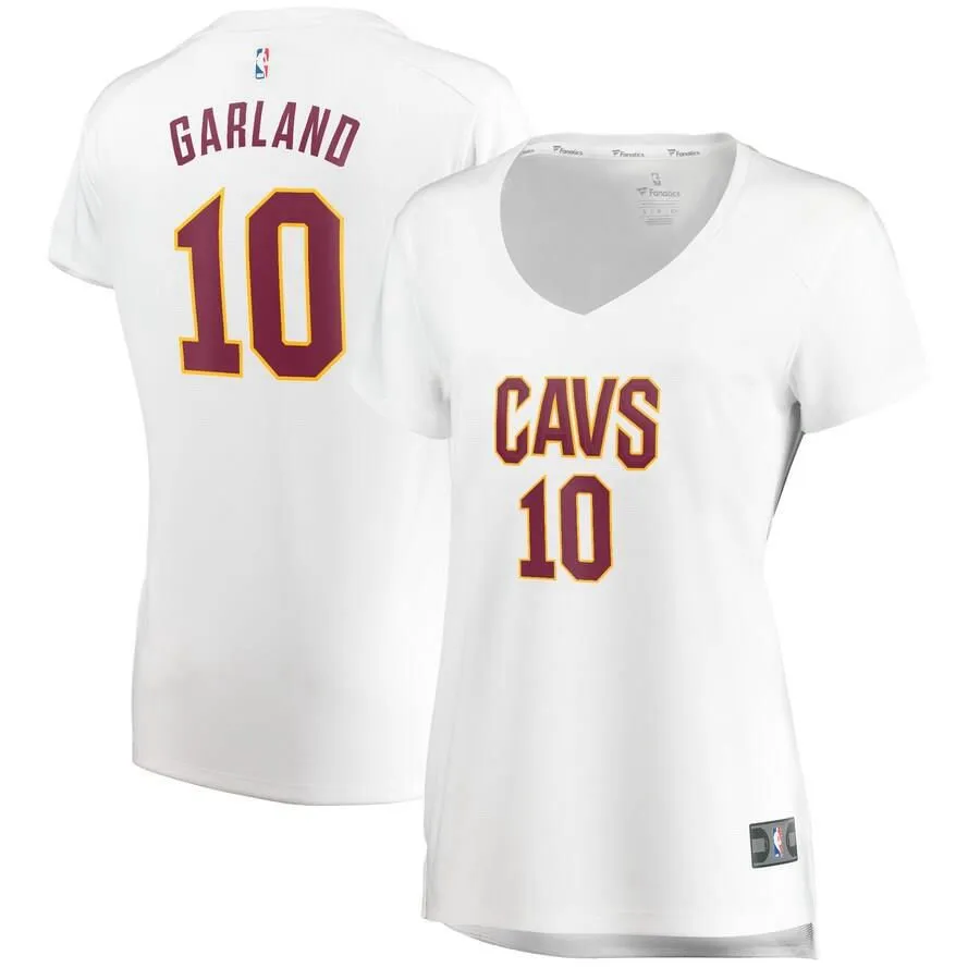 Cleveland Cavaliers Darius Garland Fanatics Branded Replica Fast Break Association Jersey Womens - White | Ireland I3185W7