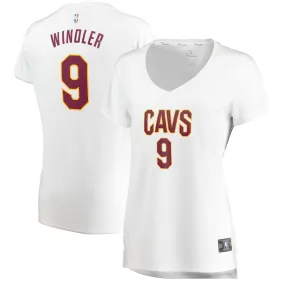 Cleveland Cavaliers Dylan Windler Fanatics Branded Replica Fast Break Association Jersey Womens - White | Ireland X1004R2