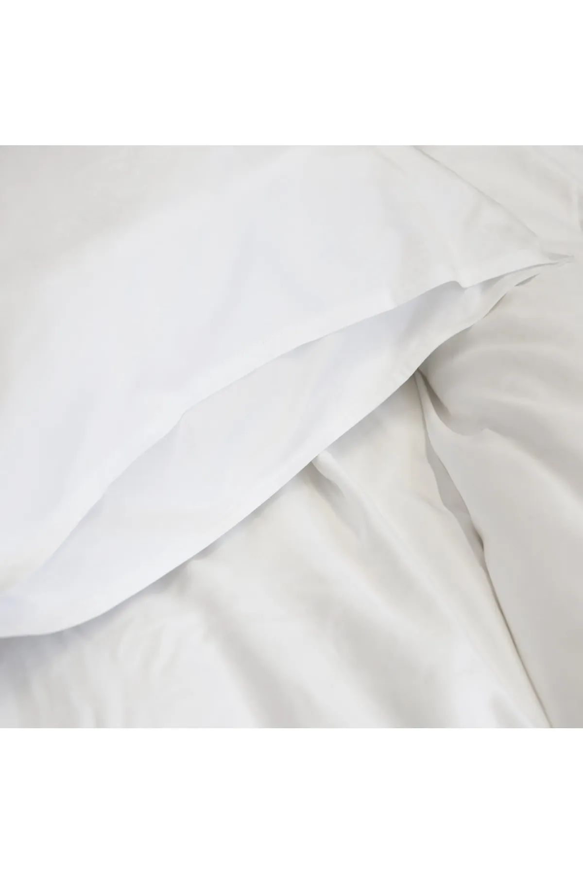 Cotton Sateen Duvet Cover in White