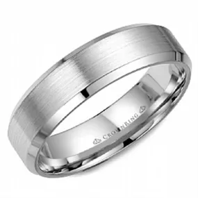 Crown Ring 18-Karat Palladium Wedding Band