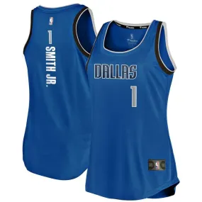 Dallas Mavericks Dennis Smith Jr. Fanatics Branded Fast Break Icon Jersey Womens - Blue | Ireland C7603I2