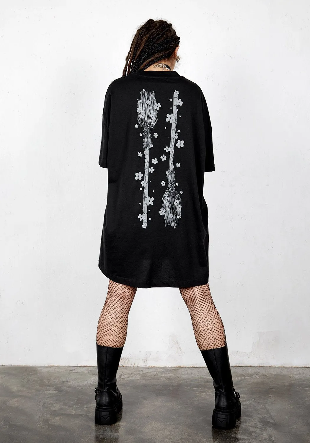 Disturbia x Godmachine - Belladonna Oversized Tee Dress