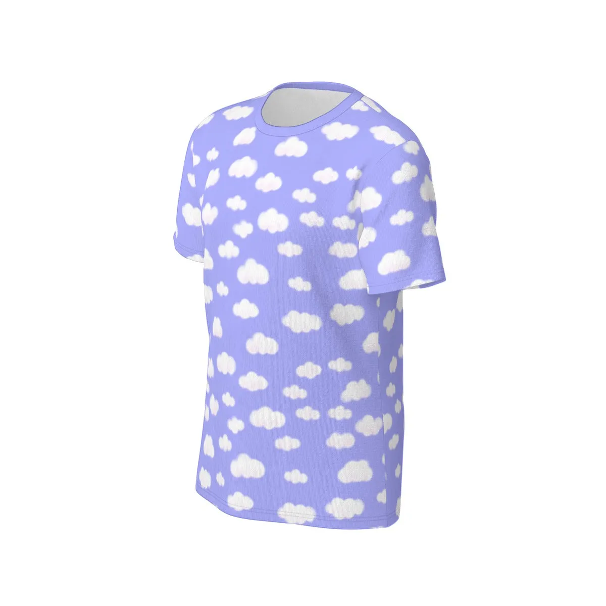 Dreamy Clouds Unisex Cotton T-Shirt (Periwinkle)