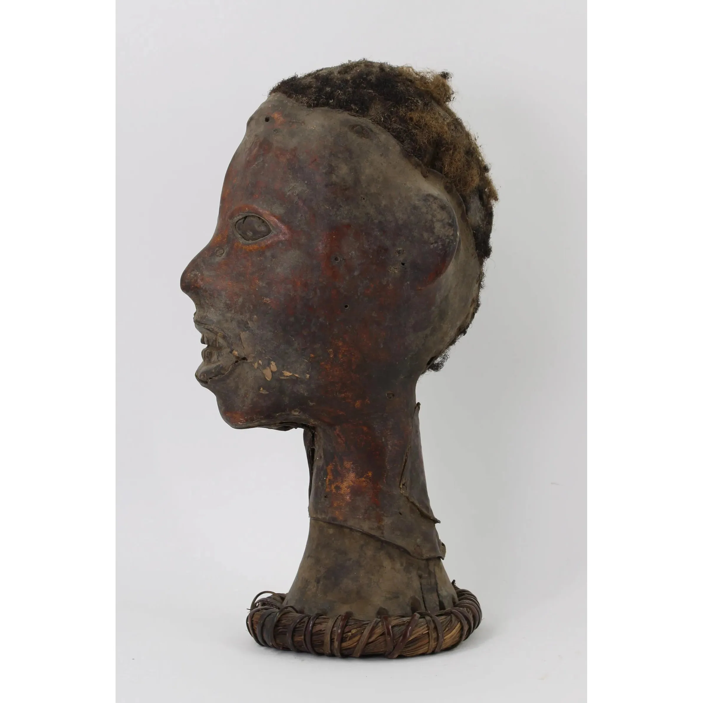 Ekoi Ejagham Hide Covered Headdress, Nigeria #973