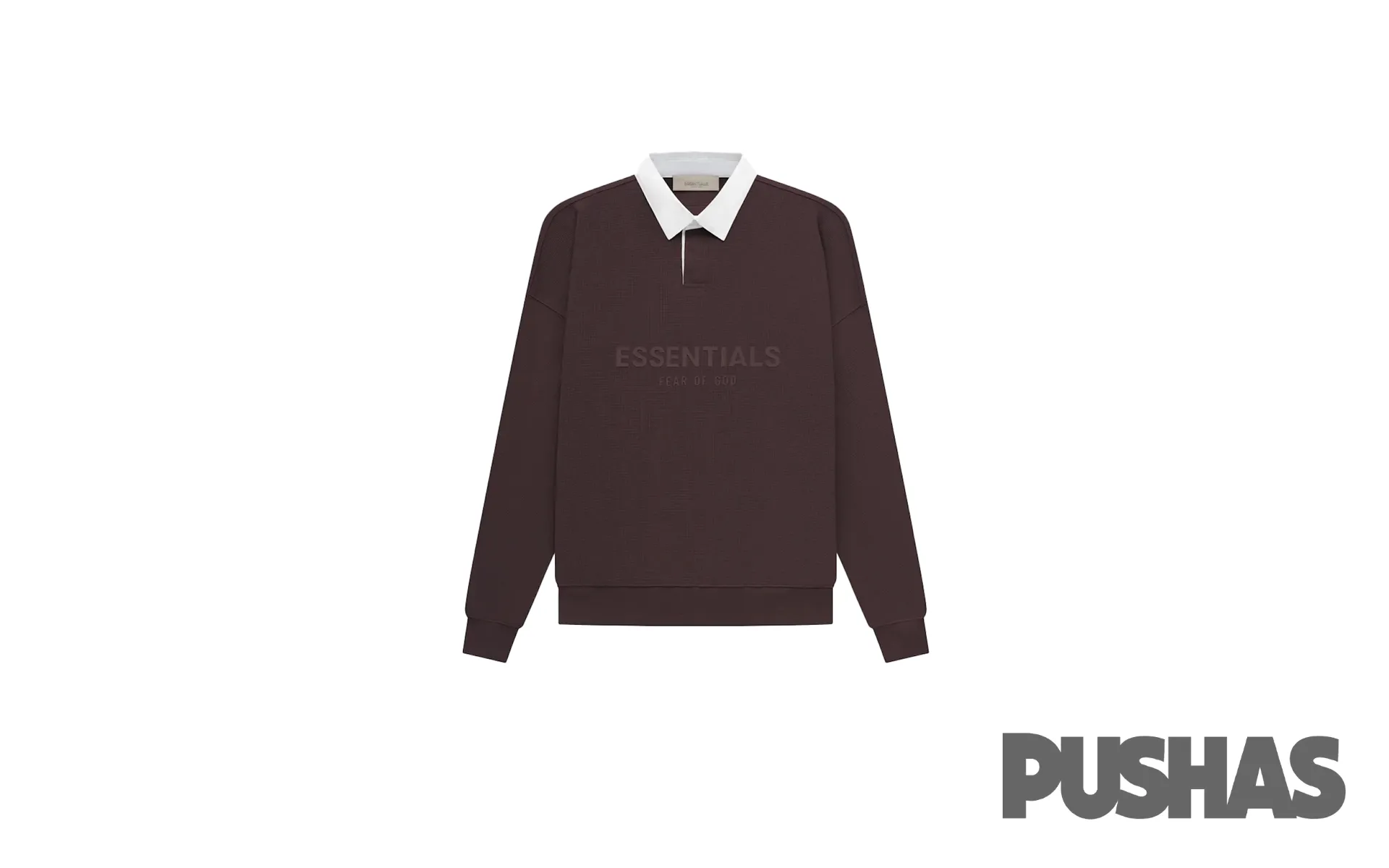 Essentials Plum Waffle Henley Rugby 'Plum' (2023)