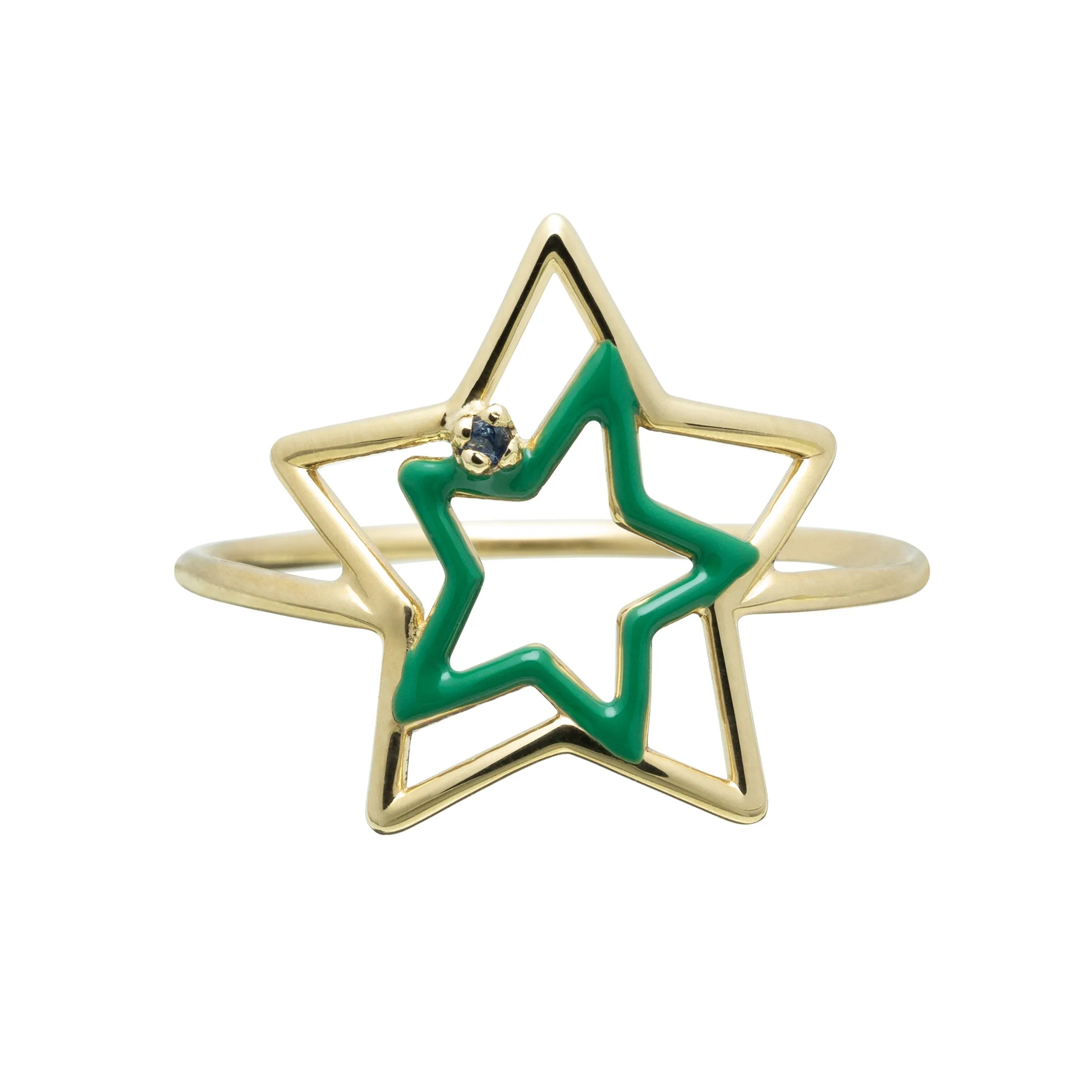 ESTRELLA ENAMEL ZAFIRO AZUL RING