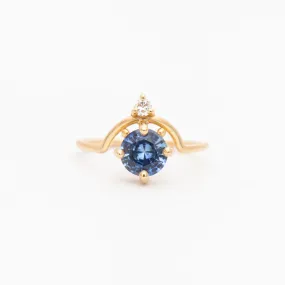 Extra Large Nestled Sapphire Ring