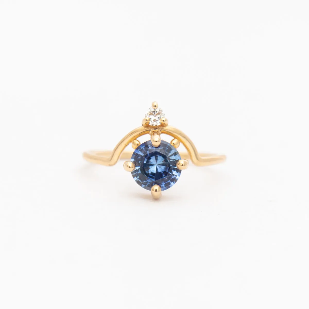 Extra Large Nestled Sapphire Ring