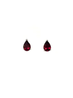 Faceted Gemstone Teardrop Posts