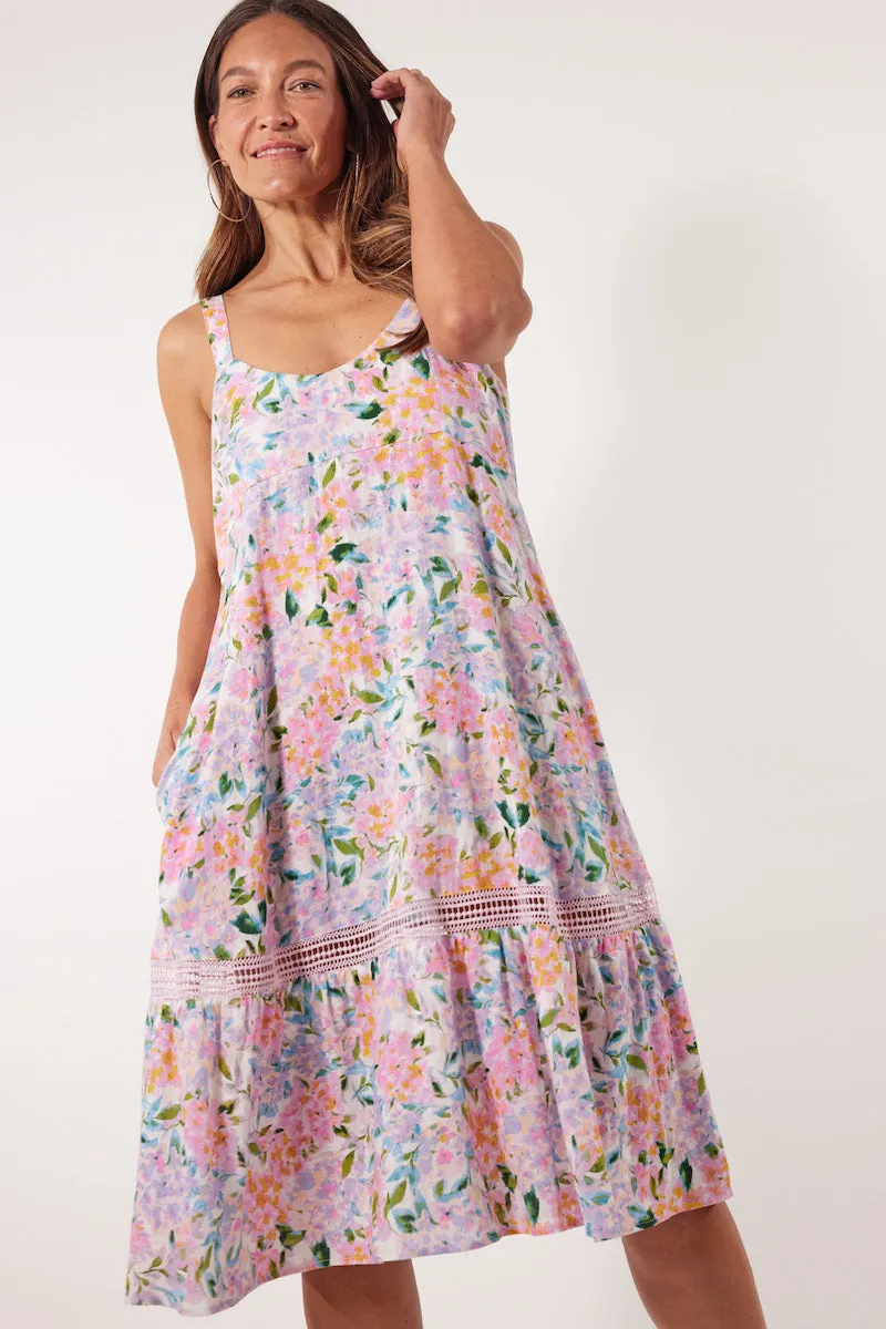 Flora Tank Dress, Salt Hydrangea