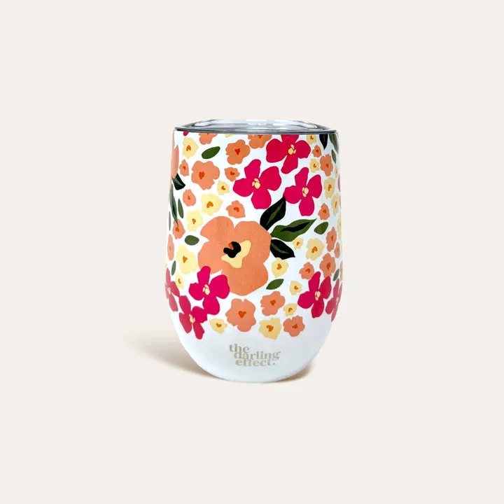 Floral Wine Tumbler ~ Various Styles