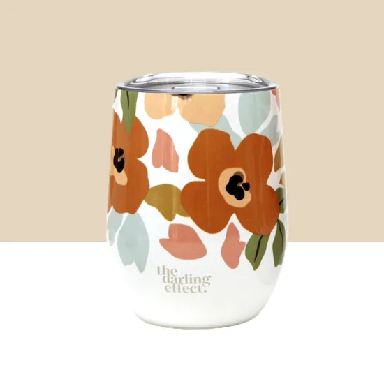 Floral Wine Tumbler ~ Various Styles