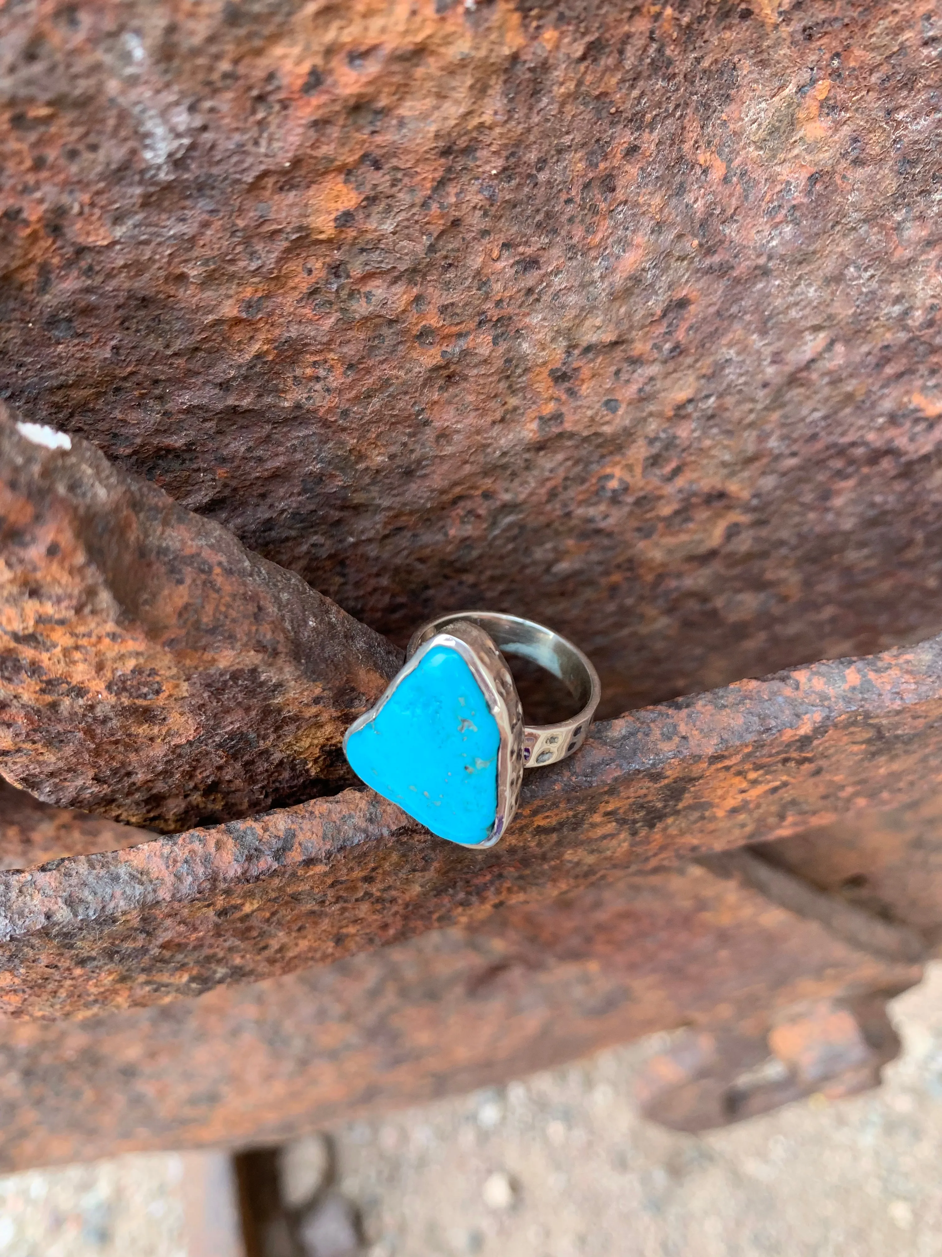 Freeform Turquoise ring size 8