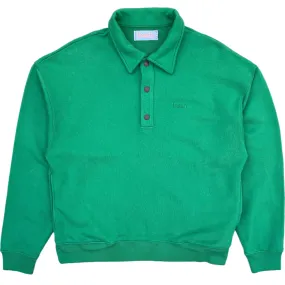 FRESH Mike Cotton Polo Sweatshirt in Green