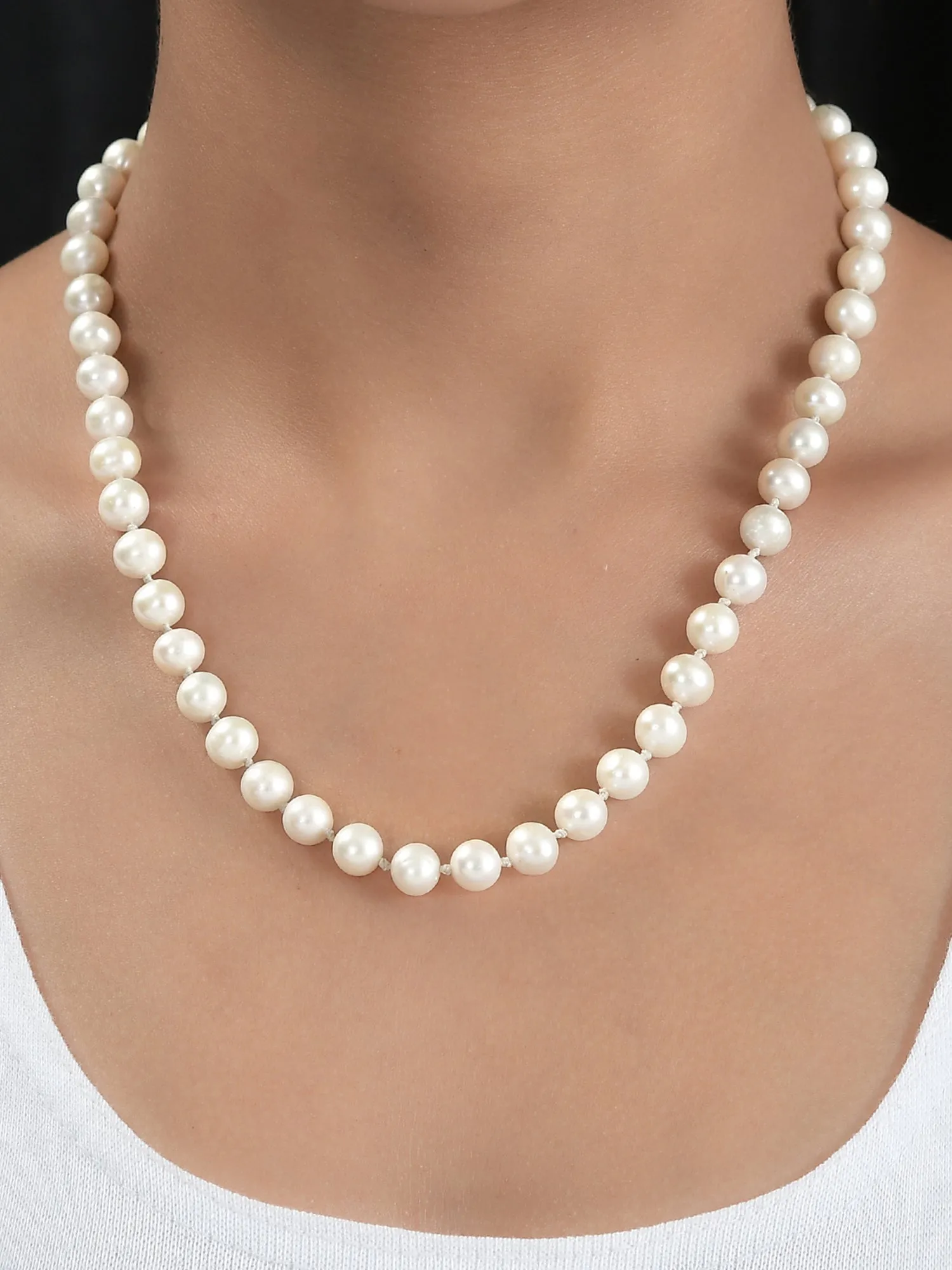 Freshwater Pearl Necklace For Women 7-8mm