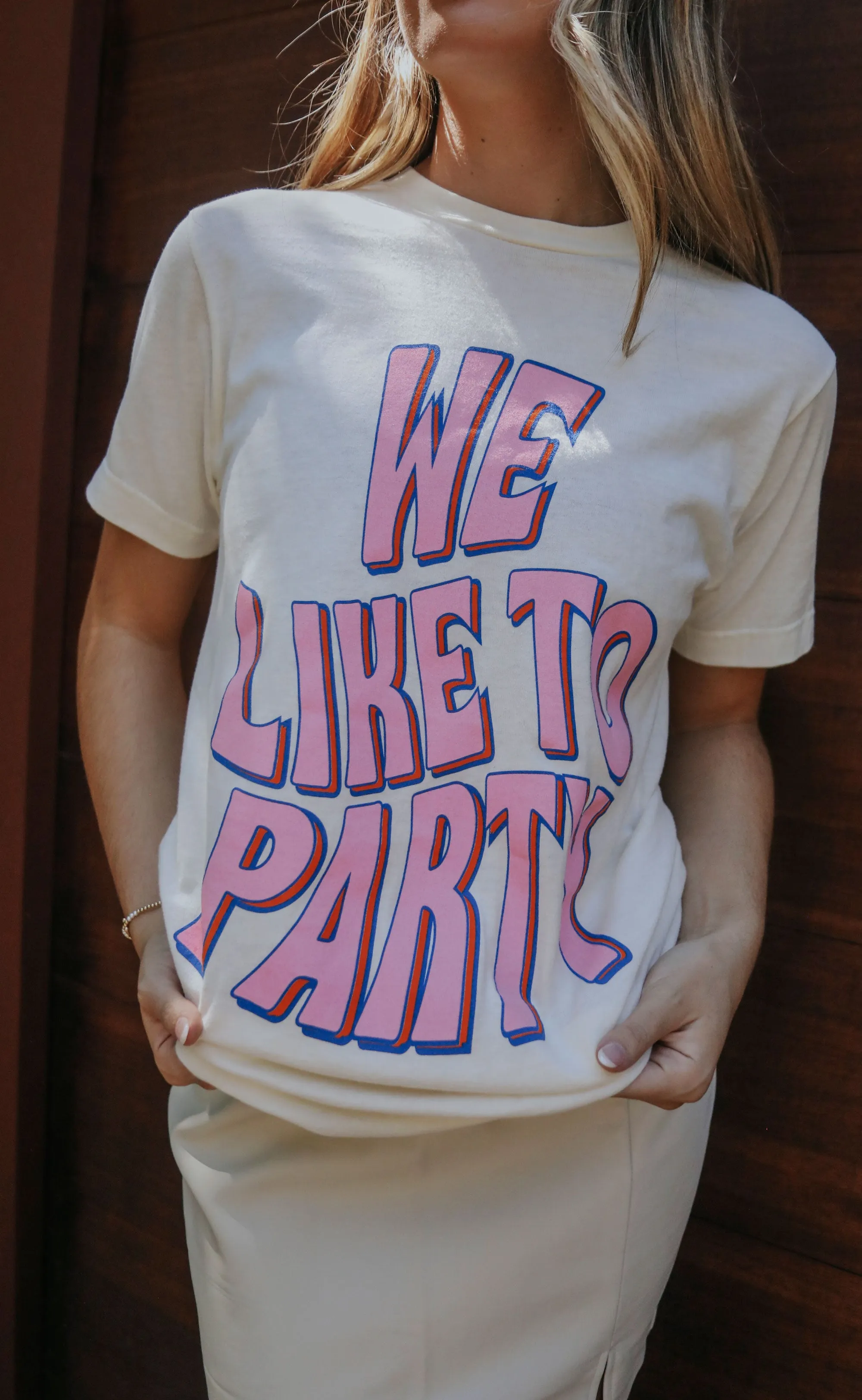 friday   saturday: we like to party t shirt