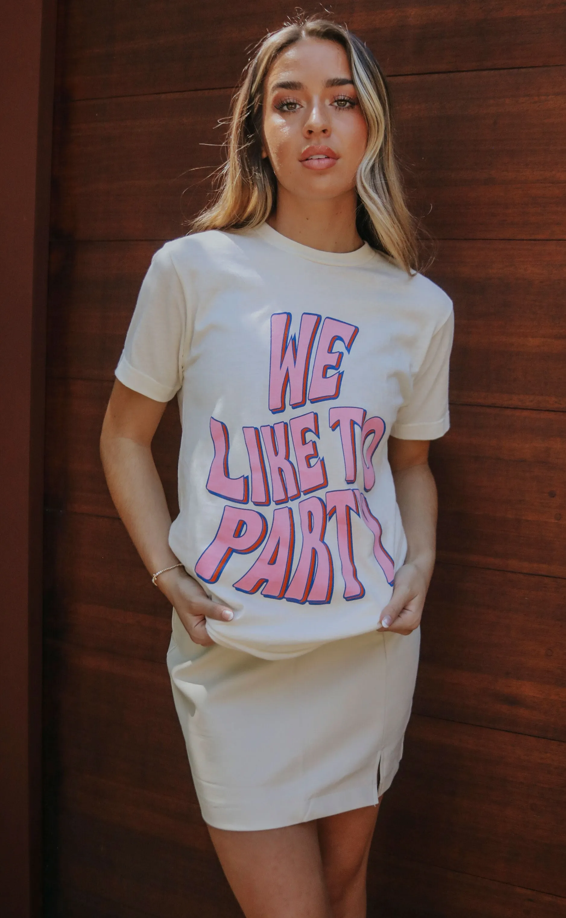 friday   saturday: we like to party t shirt