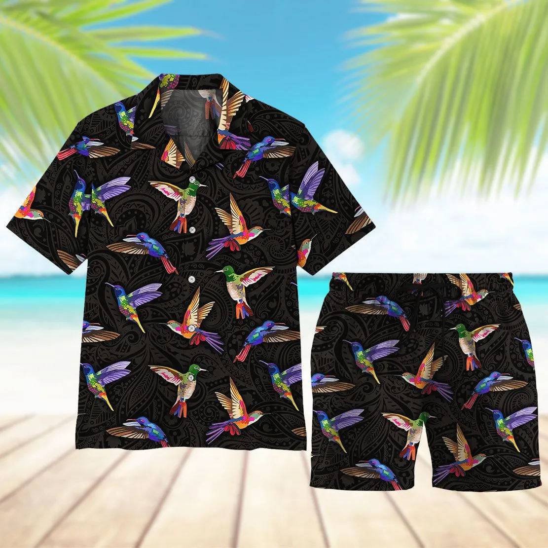 Gearhuman 3D Hummingbirds Hawaii Shirt