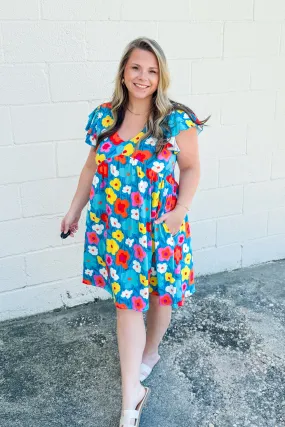 Get The Garden Ready Floral Dress