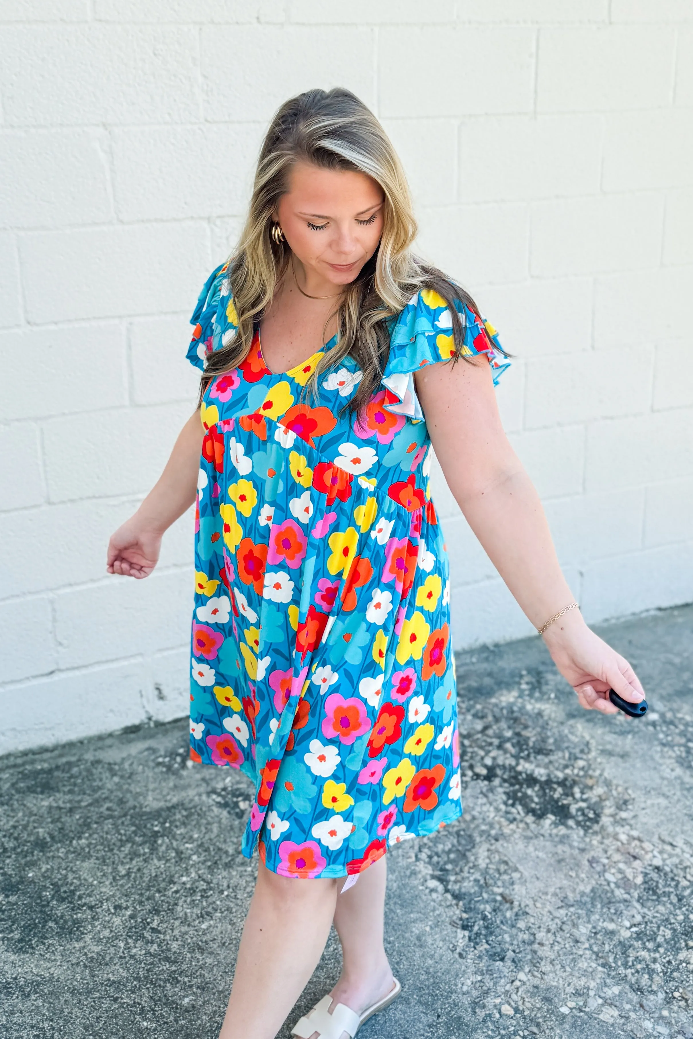 Get The Garden Ready Floral Dress