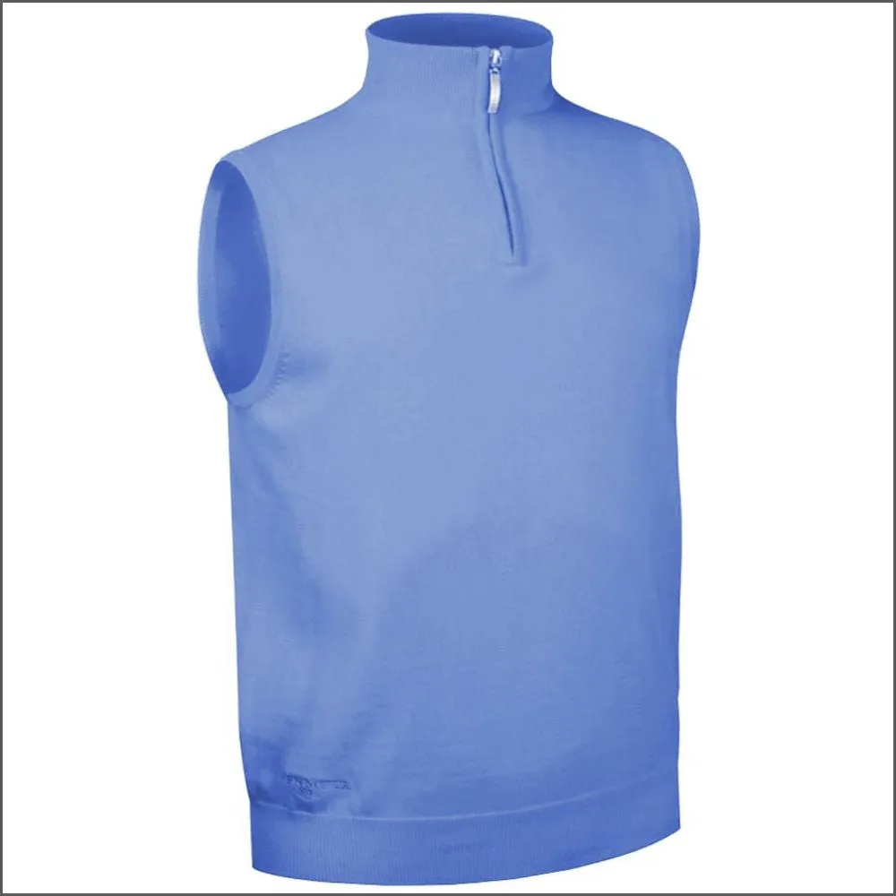 Glenmuir Stanley Lightweight Cotton Zip Neck Slipover>