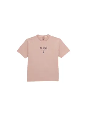 Go Printed Baker Logo Tee - Blush Cotton Multi