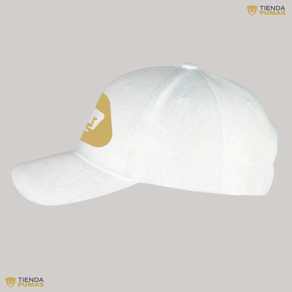 Gorra Pumas UNAM Hombre Mujer Ajustable Emblema Dorado 5 Vinil