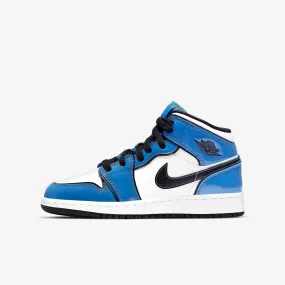 (GS) Air Jordan 1 Mid SE 'Signal Blue' (2021) BQ6931-402