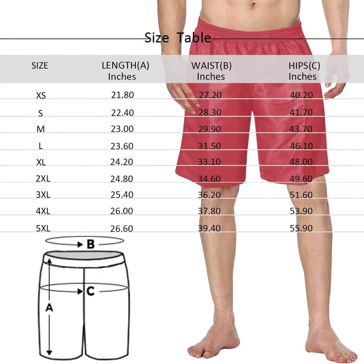 【Hot Selling】Custom Face Flowers Personalized Photo Men's Elastic Beach Shorts