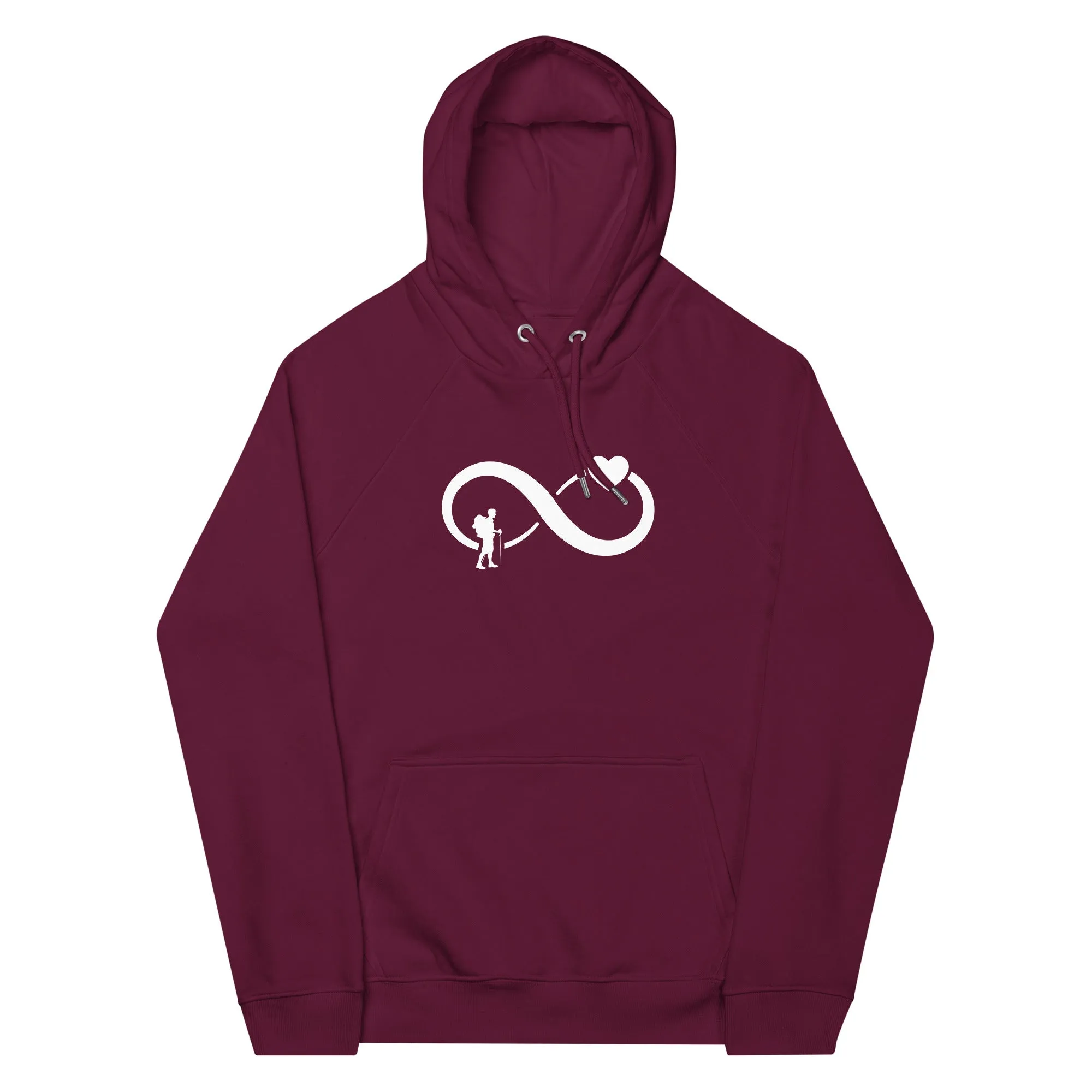 Infinity Heart and Hiking - Unisex Premium Organic Hoodie