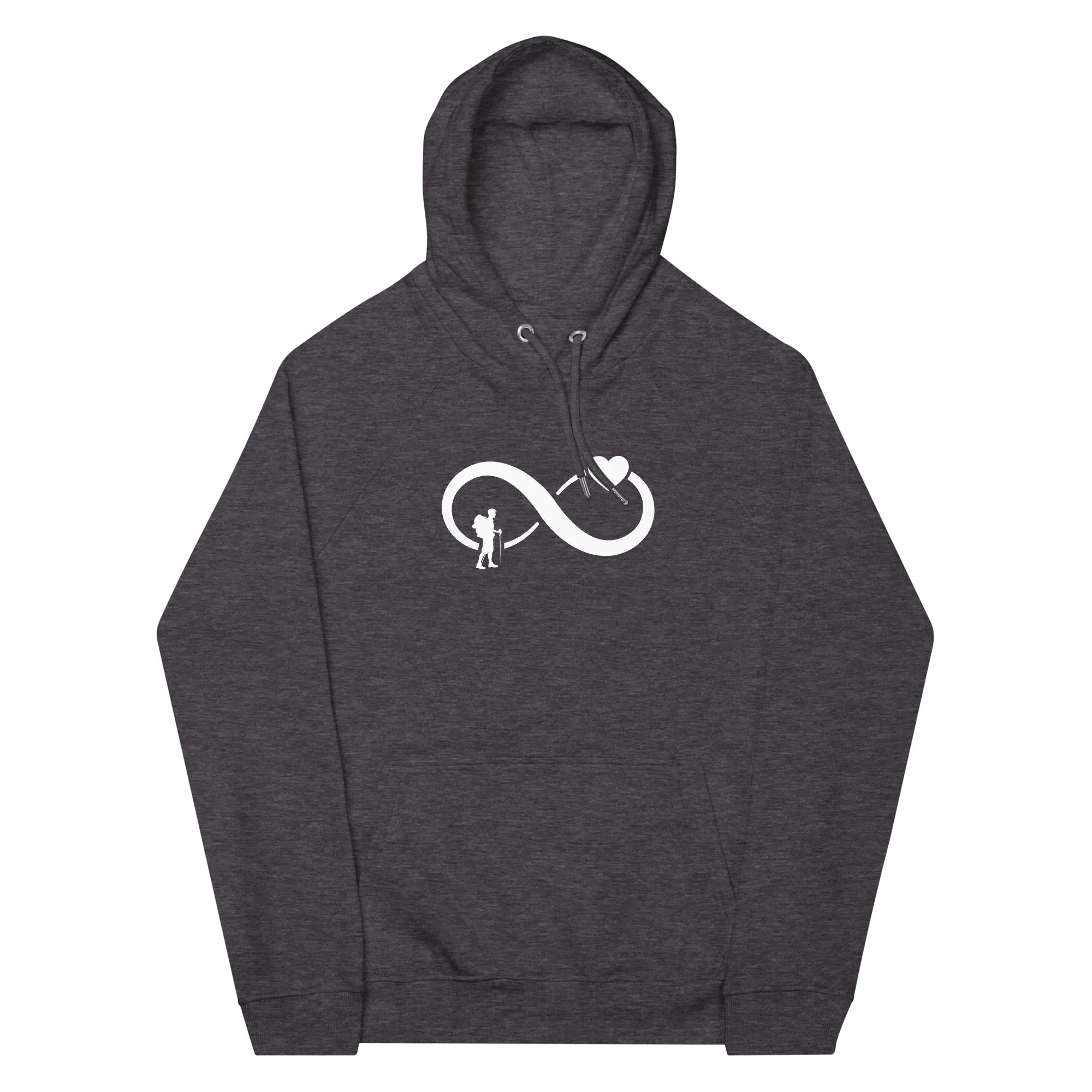 Infinity Heart and Hiking - Unisex Premium Organic Hoodie