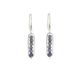 Iolite Frame Earrings